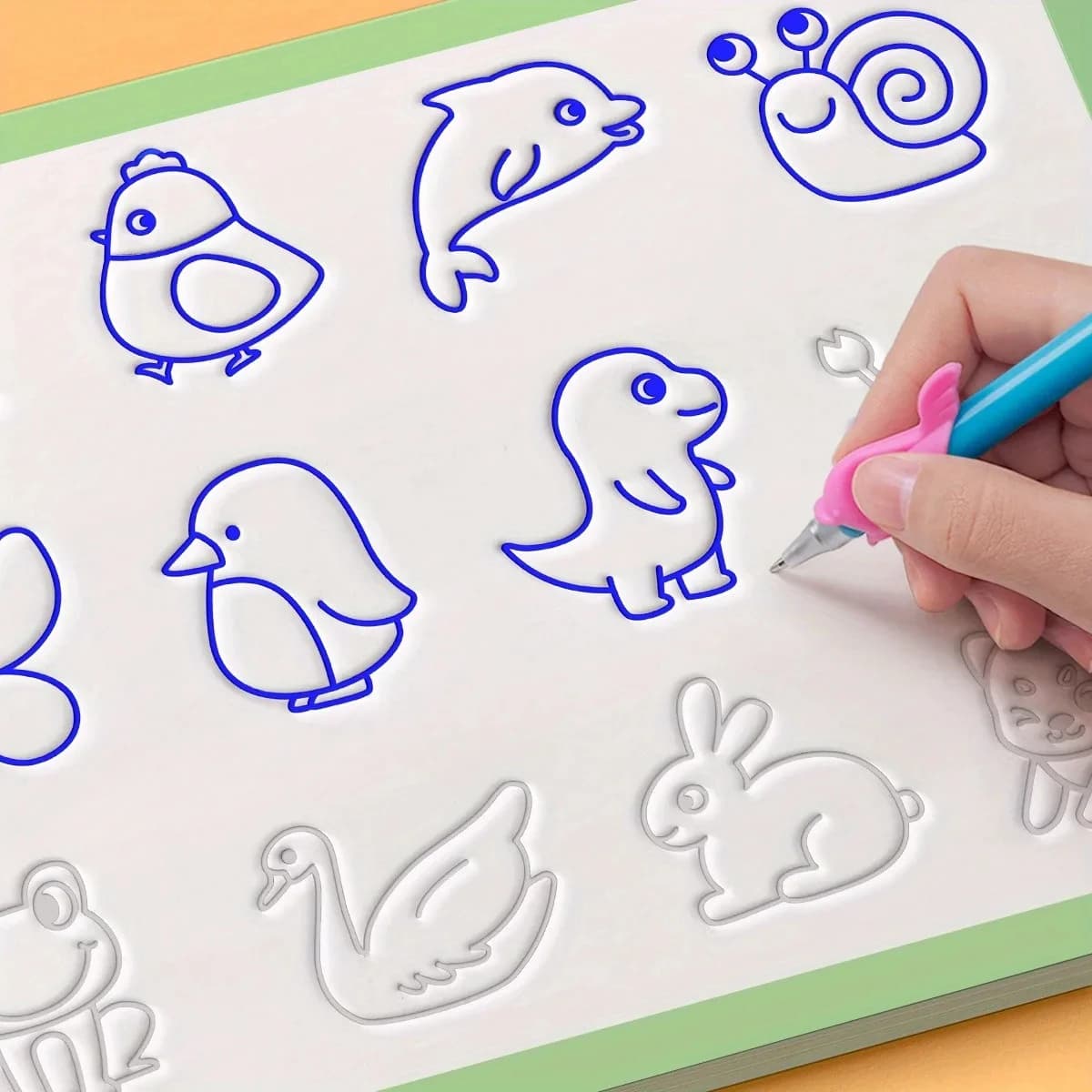 1PC Magic Copybook Children's Groove Drawing Book Kindergarten 3-8 Ages Children's Drawing Basic Practice Groove Book