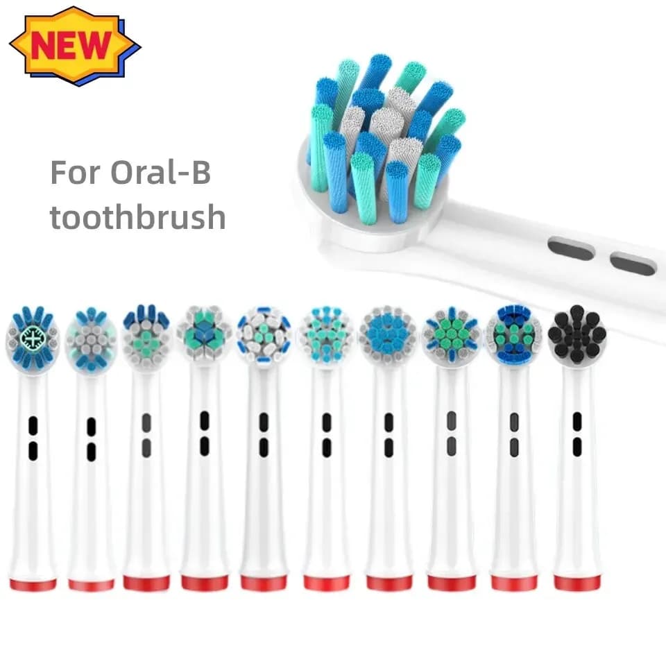 Electric toothbrush heads with 4-piece Dupont bristles Whitening teeth/ daily cleaning / precise cleaning / soft cleaning for oral teeth care B