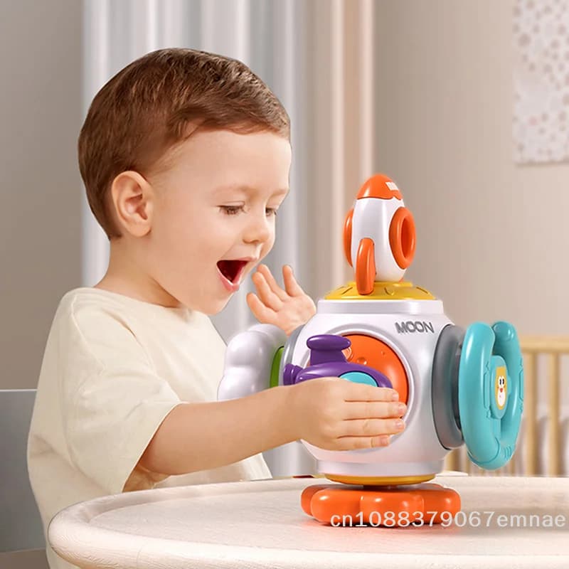 Giocattolo Educativo Montessori, Cubo delle Attività per Bambini, Allenamento delle Abilità Manuali, Scatola con Serratura, Sviluppo delle Capacità Motorie Fini