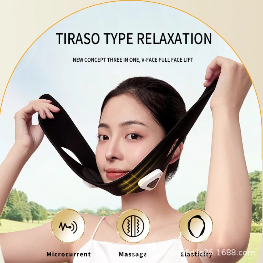 Women Face Slimming Bandage Vibration V Line Shaper Chin Cheek Lift Up Belt Anti Wrinkle Band Massager Beauty Skin Care Tools