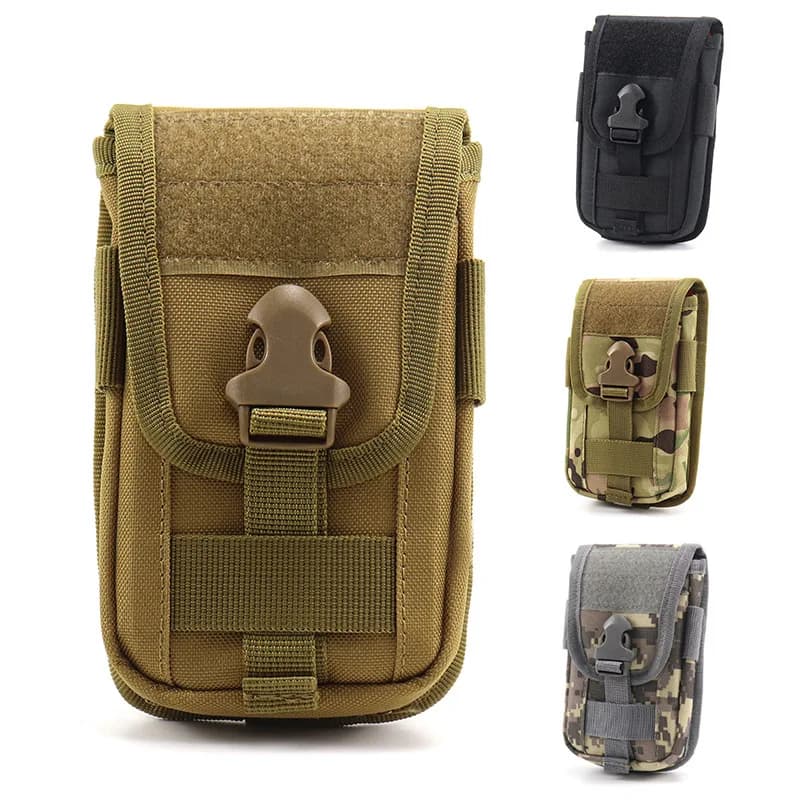1 PC Multiuso Camouflage Borsa per cellulare di grande capacità Sport all'aria aperta Fanny Pack Zero Money Pouch Marsupio Marsupio