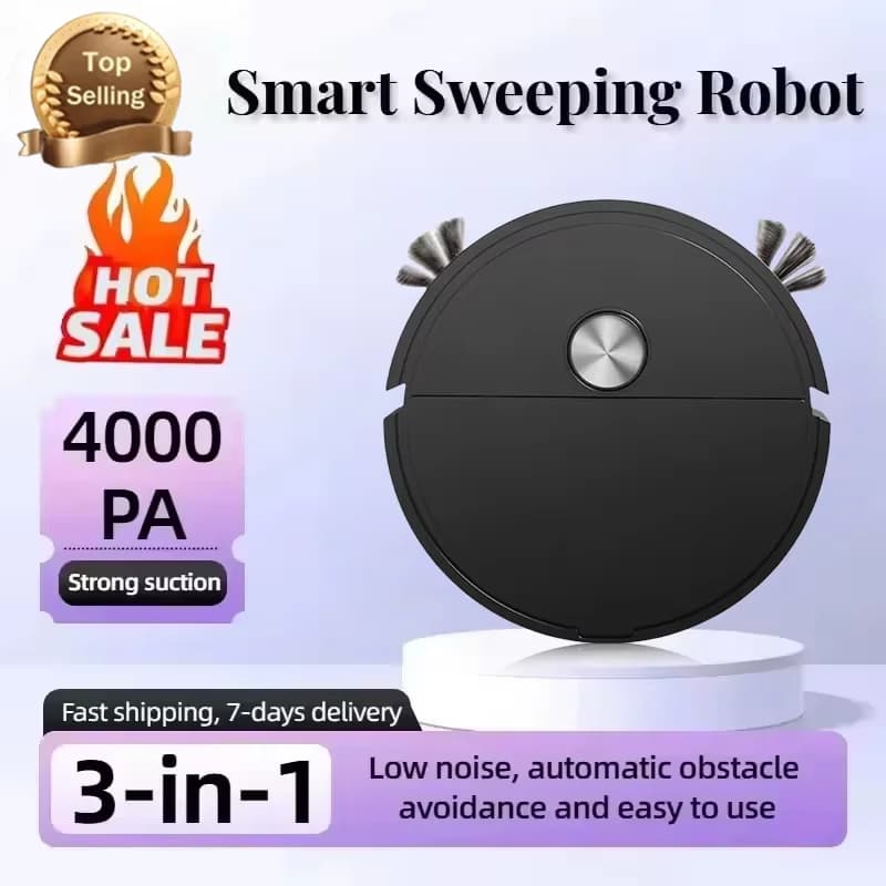 Robot Aspirapolvere e Lavapavimenti 2026, Pulizia Senza Angoli Morti, Elettrodomestico per la Casa