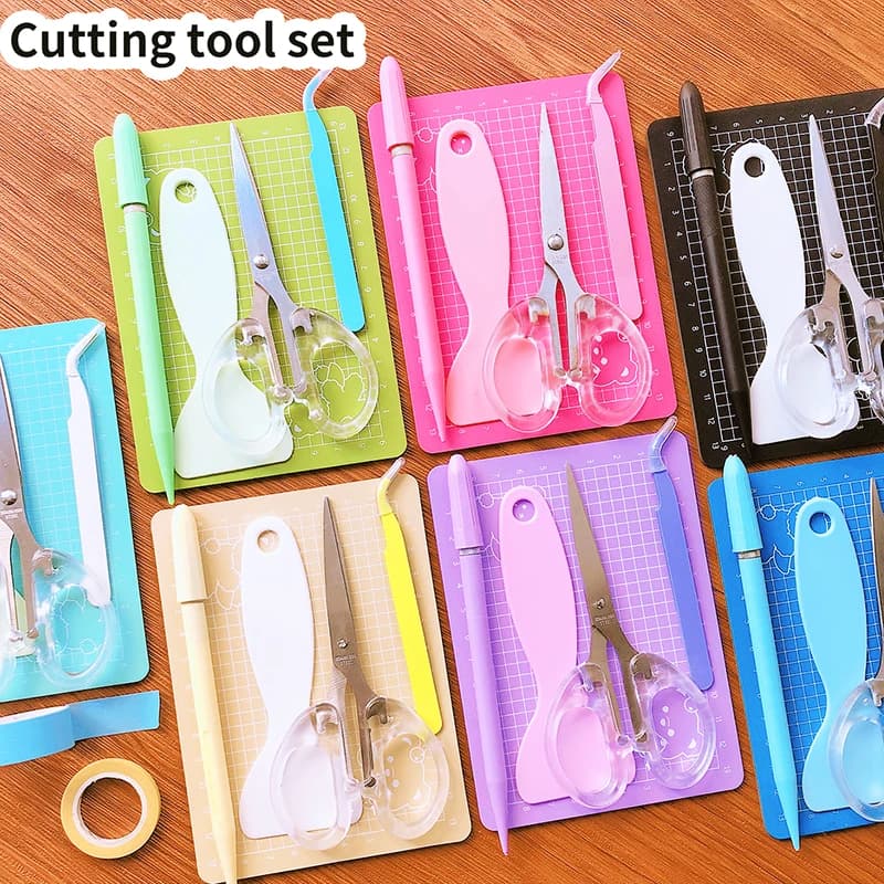 Utensili da taglio, coltelli per artigianato, forbici, taglieri per accessori fai da te, tappetini da taglio per lavori manuali, tappetini da taglio per studenti