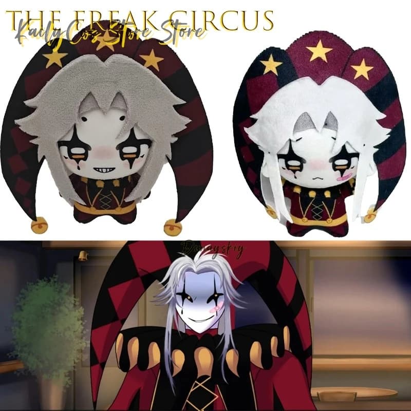 The Freak Circus Pierrot 10 cm Peluche fatto a mano Peluche Kawaii Personaggio anime Costume da festa di Halloween disfraz adulto