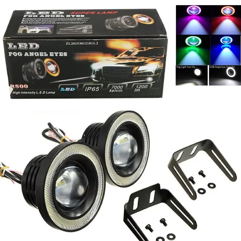 3.5 inch car COB Auto DRL Led 12V Fari Angel Eyes Fendinebbia Fari Waterproof daylight Direction indicators Tronco