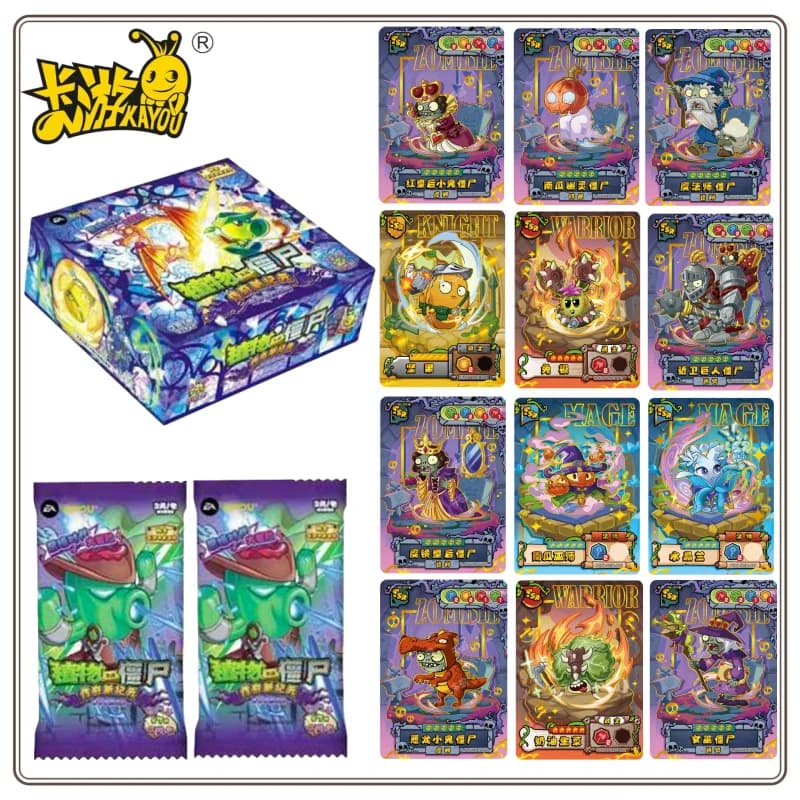 NEW KAYOU Genuine Plants Vs. Zombies Card Legendary New Era Wonderful Natural Journey Anime Game Collectible Cards Toys Gifts