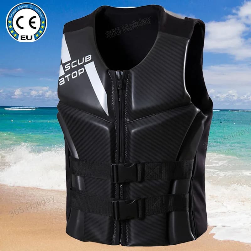 Giubbotto di salvataggio per adulti Professionale Galleggiabilità Giubbotto da surf Sport acquatici Kayak Barca a motore Giubbotto di salvataggio Salvataggio Giubbotto di salvataggio in neoprene