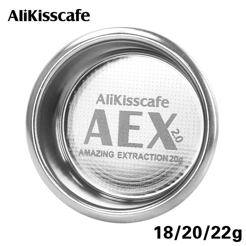 Cestello filtro Espresso da 58.5MM AEX 18 22g con schermo a disco per E61 portafiltro senza fondo Barista Tool accessori per macchine da caffè