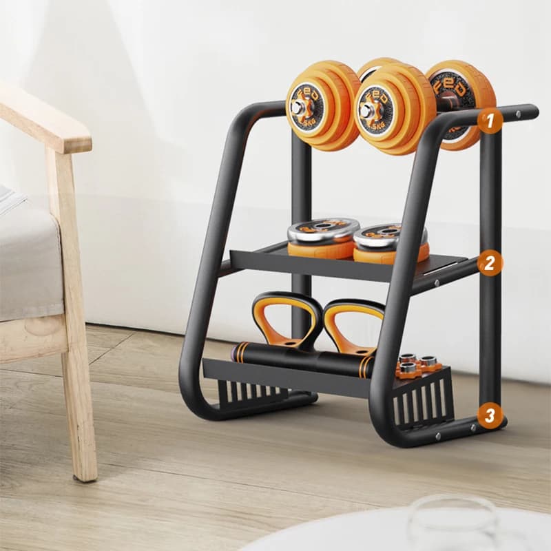 Porta manubri in acciaio puro fitness home supporto per manubri palestra kettlebell rack di stoccaggio attrezzature per il fitness
