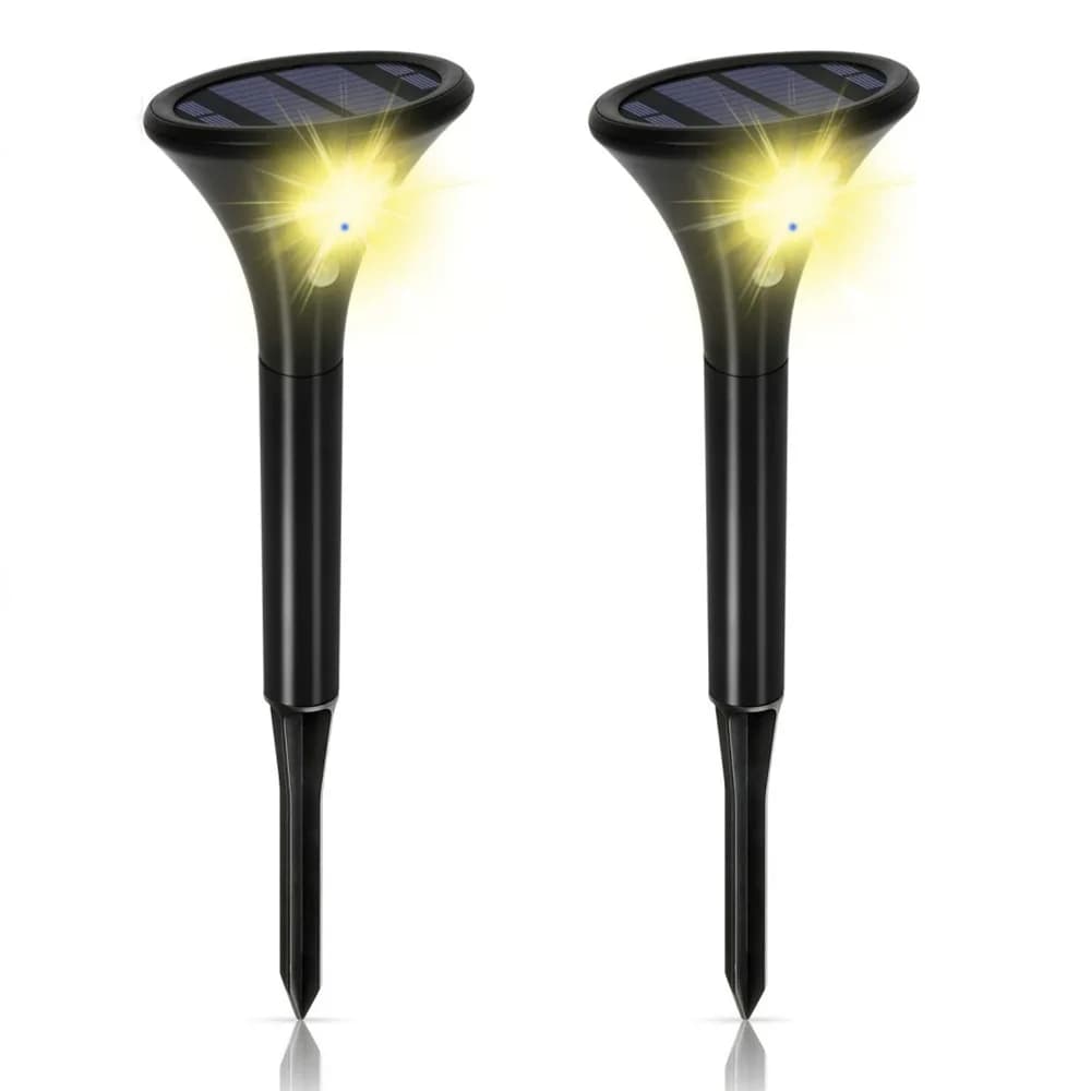 Luci solari a LED per esterni Luci da terra impermeabili con sensore di movimento per illuminazione paesaggistica da giardino, prato