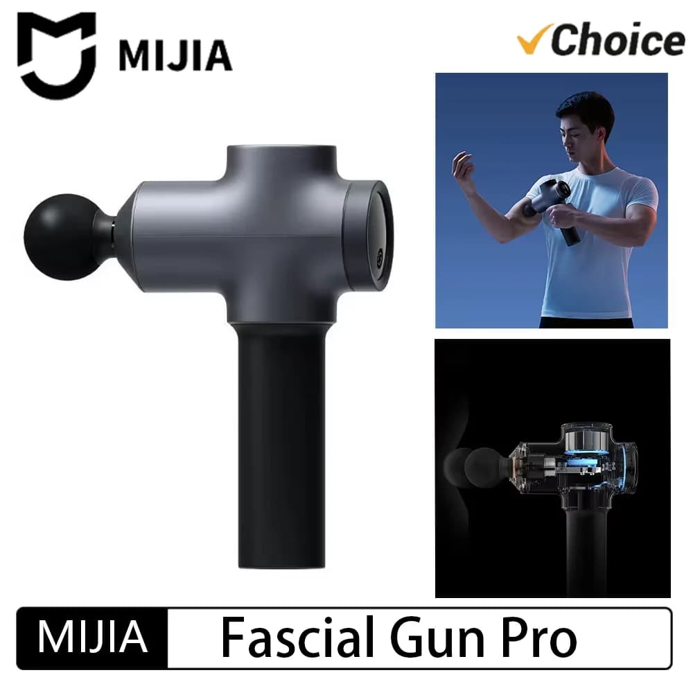 New Mijia Pro Fascia Massage Gun, Muscular Relaxation Device, 35kg Push, Dual Intelligent Mode, 12 Level Strength Adjustment