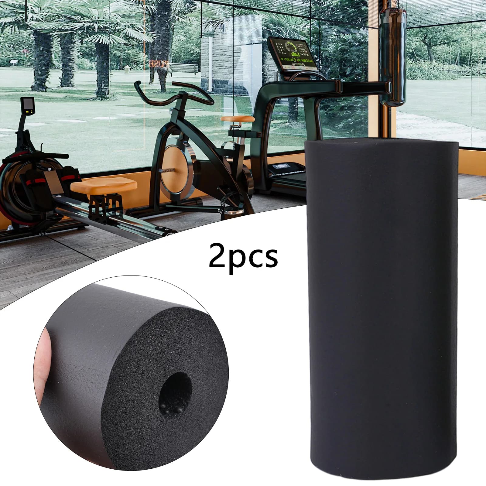 2 foot foam parts for spare roller bearings for weight bench extension for gym exercise machines foam bearings for foot