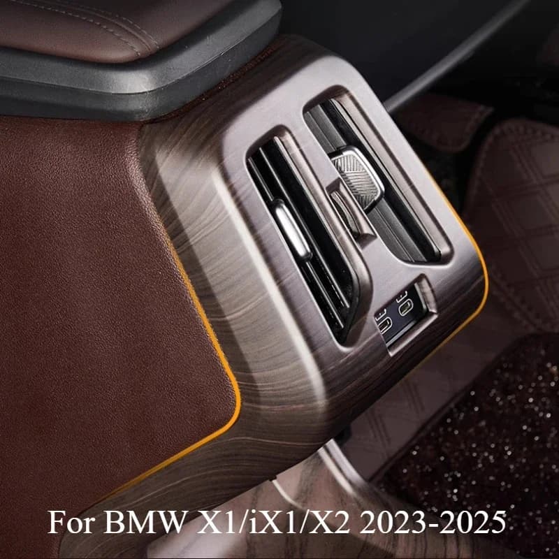 Copertura protettiva di tendenza per scarico posteriore per BMW X1/iX1/X2 2023-2025 Sedile Piastra anti-calcio Accessori per la modifica degli interni dell'auto