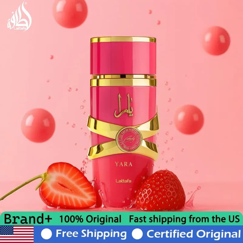 Lattafa Yara Candy Vanilla Eau de Parfum 100 ML, Premium Arab Perfume with Duration Fragrance for Women, 3.4 Oz