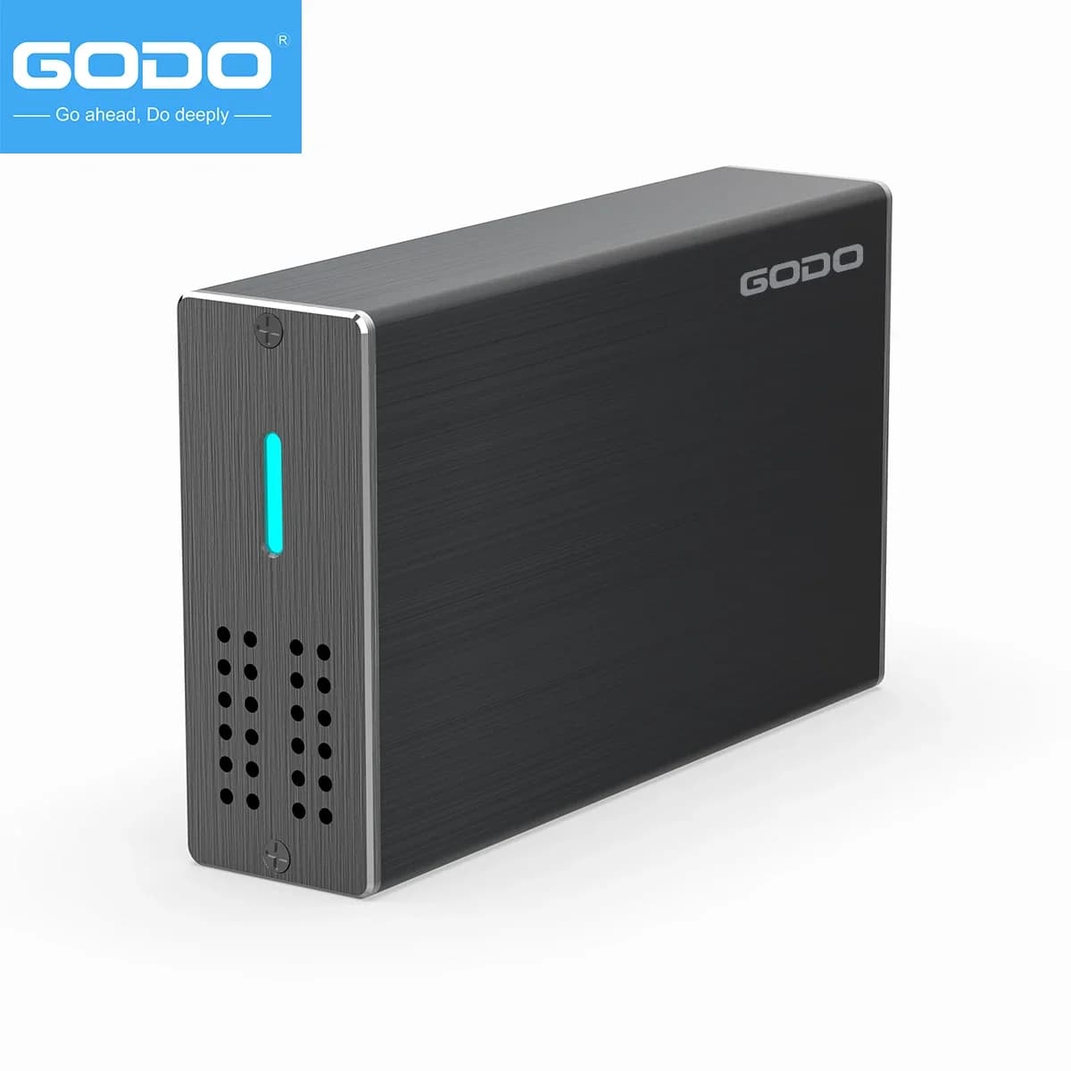 GODO Box Esterno RAID a 2 Bay USB 3.0 per HDD/SSD SATA da 2.5'' con Supporto RAID/JBOD Senza Utensili