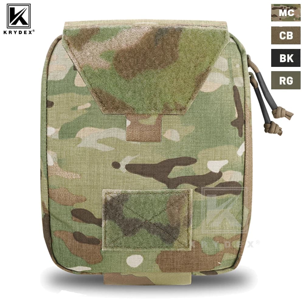 KRYDEX Custodia medica tattica grande IFAK Rip Away Pack MOLLE a sgancio rapido Kit di pronto soccorso di emergenza esterna Marsupio Custodia per traumi