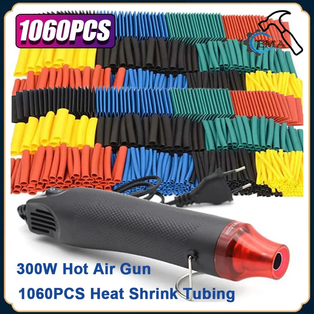 1060/530/127PCS Heat shrinking pipe kit 2:1 Heat transferable wire Heat transferable drain Wire Connect the cover Repair protection cable