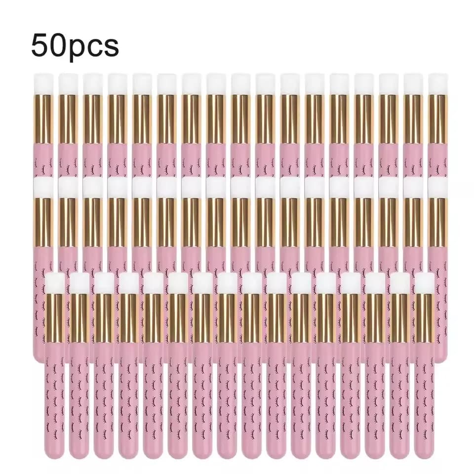 50/20/10pcs Spazzola per la pulizia delle ciglia Spazzola per shampoo per ciglia per estensioni delle ciglia Peel Off Strumento per il trucco per la rimozione dei punti neri dei pori del naso