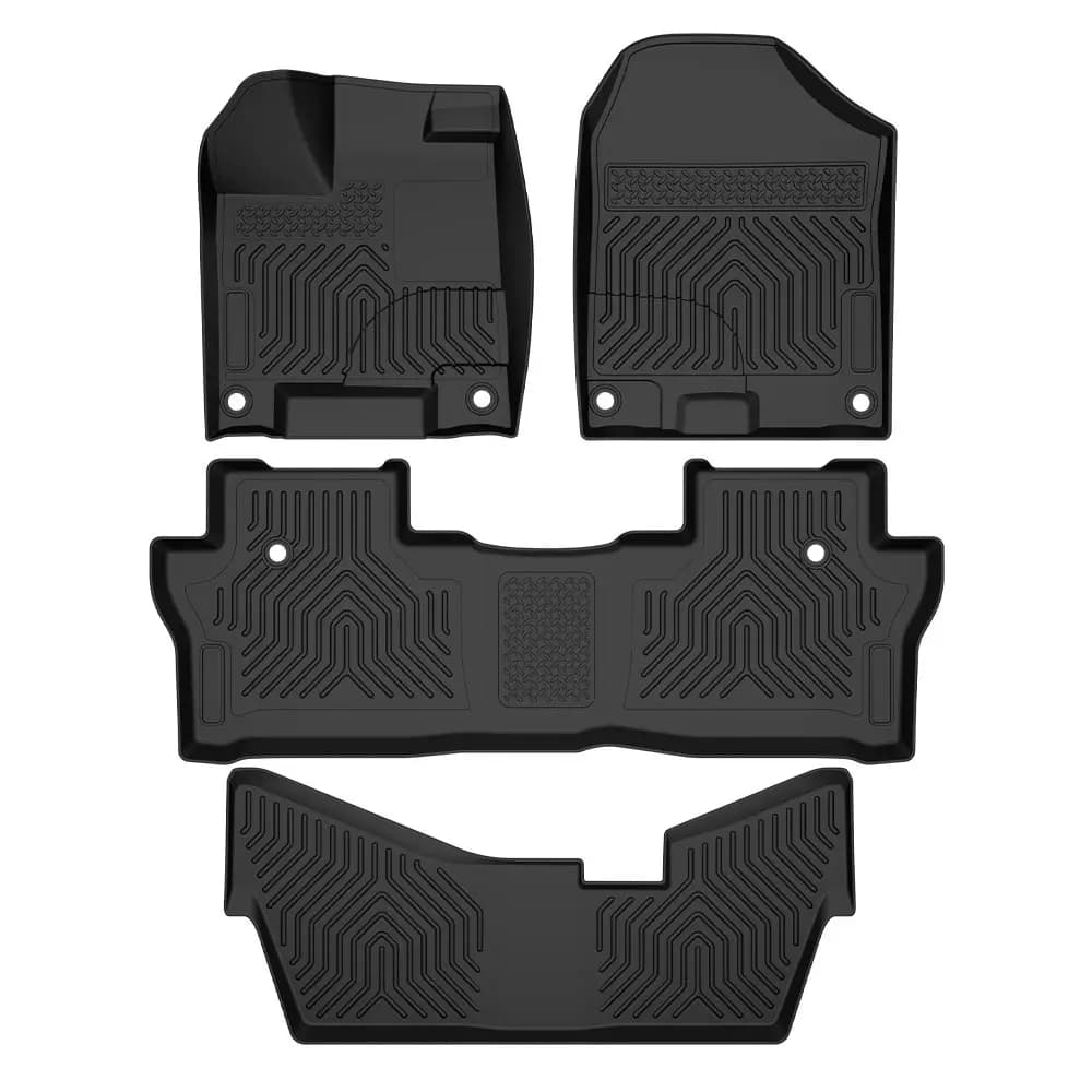 CROSSDESIGN 4 Pieces for Honda Pilot 8 Posts 2016-2022 (Not Suitable for Elite Models) Black for All Seasons