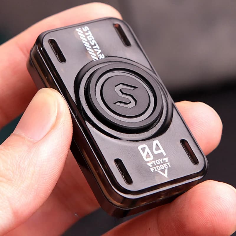 Carta di spinta magnetica Luminoso Fidget Spinner Alleviare lo stress Riducendo la piastra di spinta Giocattoli Antistress Push Coin Trottola Giroscopio