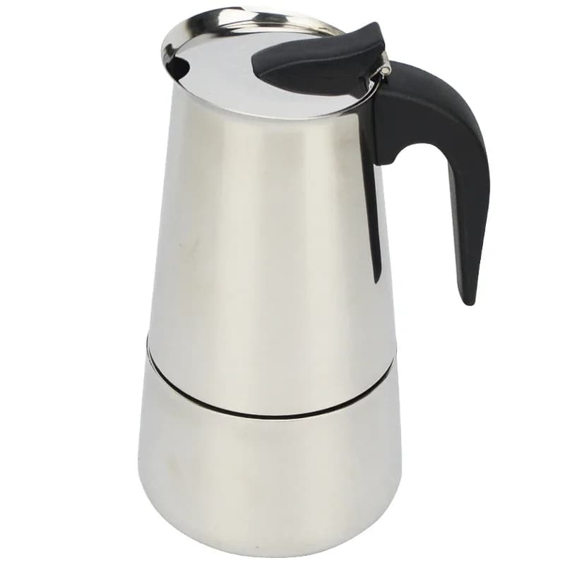 2/4/6/9 tazze Caffettiera in acciaio inossidabile Moka Pentola Espresso Maker Tazze Latte Caffettiera Piano cottura Espresso Pentola