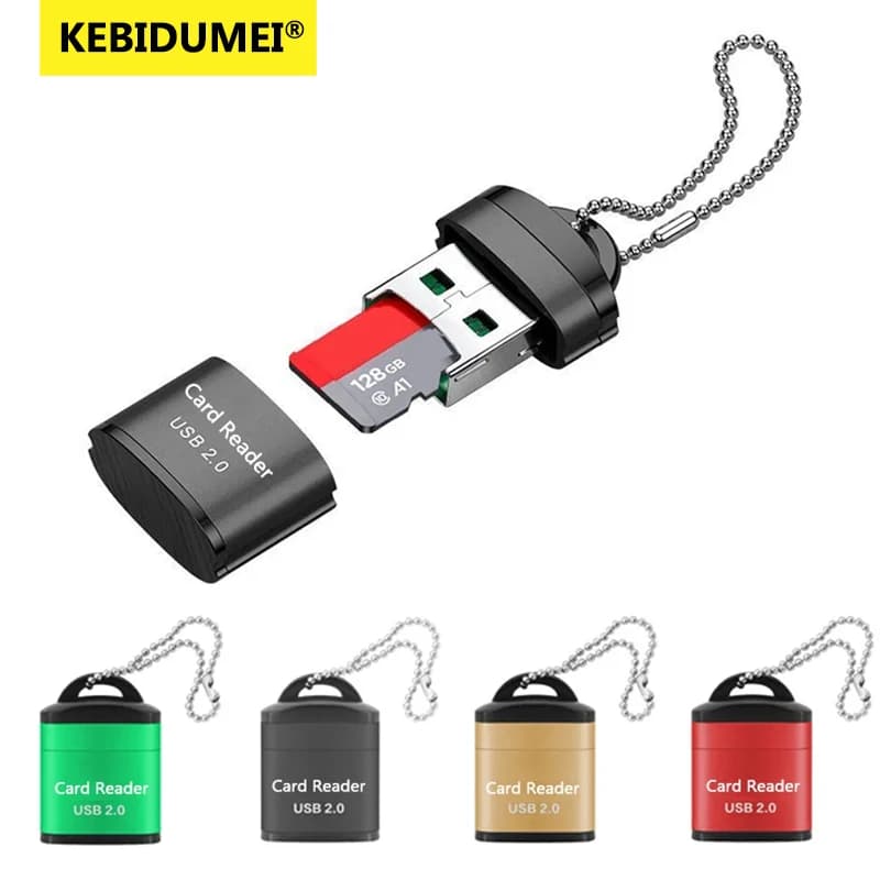 Mini USB Micro USB 2.0 Adattatore ad alta velocità Lettore di schede di memoria SD/TF per computer desktop Notebook Accessori cartuchos