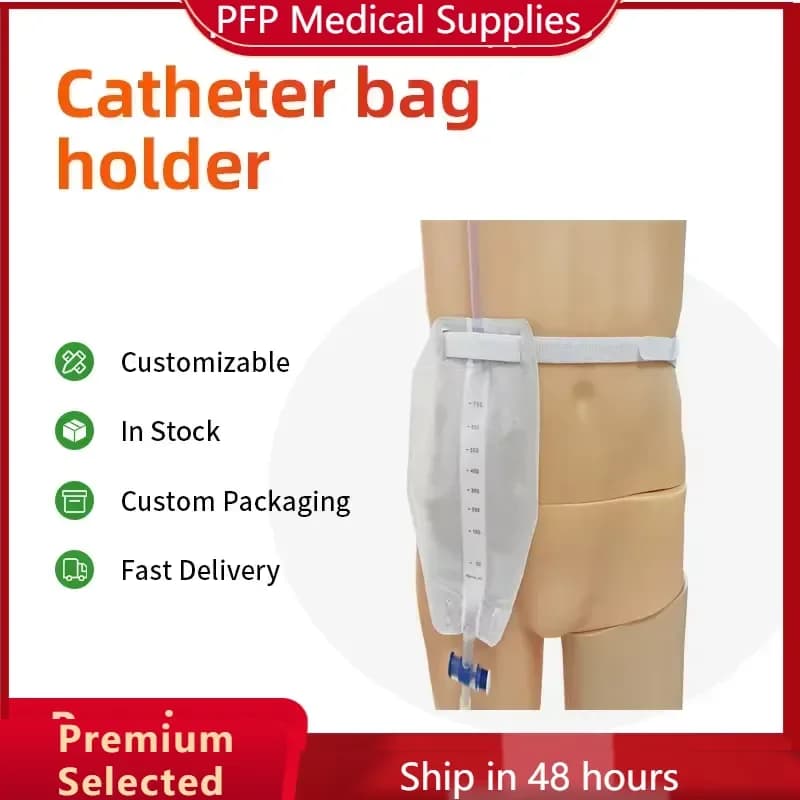 AP01 for Urine Drainage Bag Strap for Catheter Leg Bag Straps with Soft Elastic Fabric for Post-Surgery Elderly Care Washable