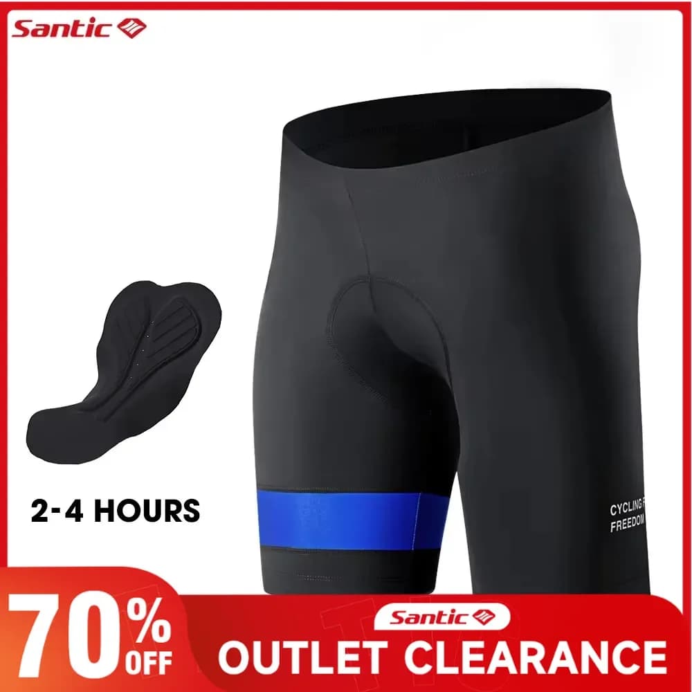 Men's cycling shorts Santic Summer 3D Sponge cycling shorts outdoor sports pants MTB light and breathable high elasticity