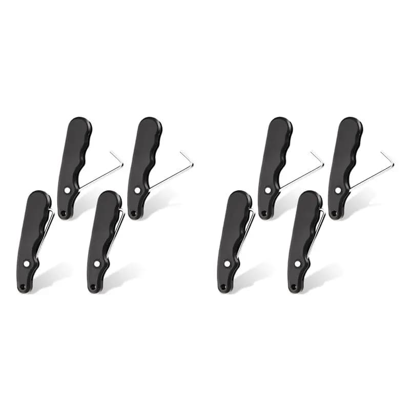 AEF6-8Pcs Strumento Pieghevole per Allacciare le Scarpe, Tenditore Portatile per Lacci, Tenditore per Lacci di Pattini da Hockey e Pattini Artistici