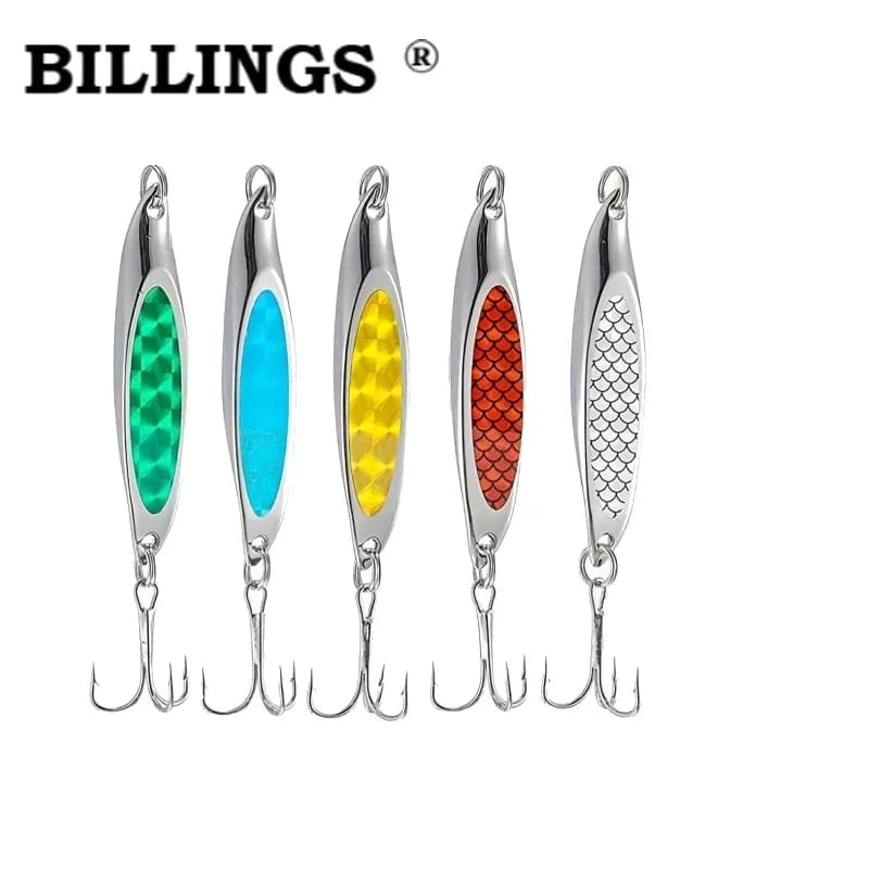 BILLINGS 1pcs Long-Cast Angled Beaded Metal Lure for Saltwater Fishing Multi-Weight Metal Lure Beaded Lure for Black Bass