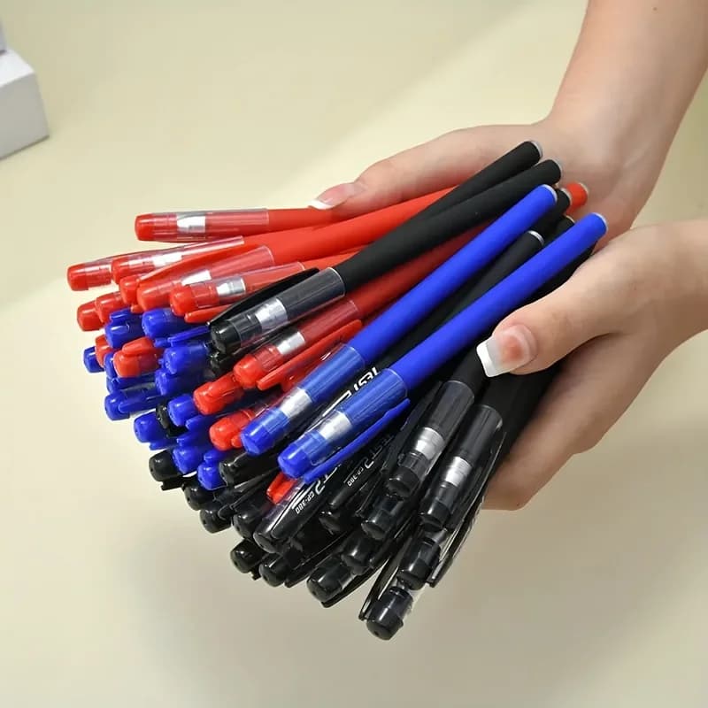 Penna gel da 0,5 mm da 12/24 pezzi, penna roller con inchiostro di alta qualità GP380, scrittura fluida e continua, adatta per studenti, ufficio, esami