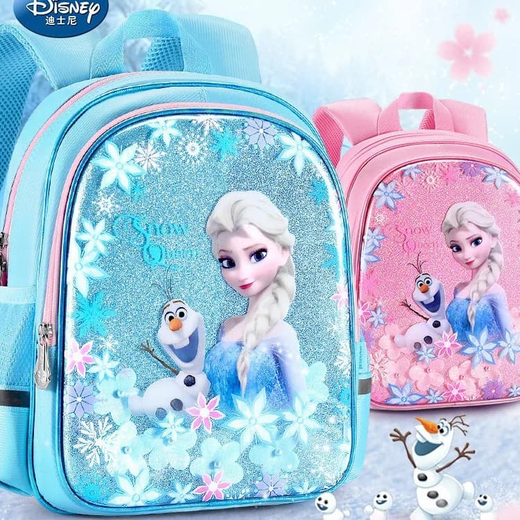 Nuovo zaino da scuola Disney per ragazze con cartoni animati, borsa da scuola a forma di sirena, zaino da principessa per ragazze, zaino per la scuola primaria