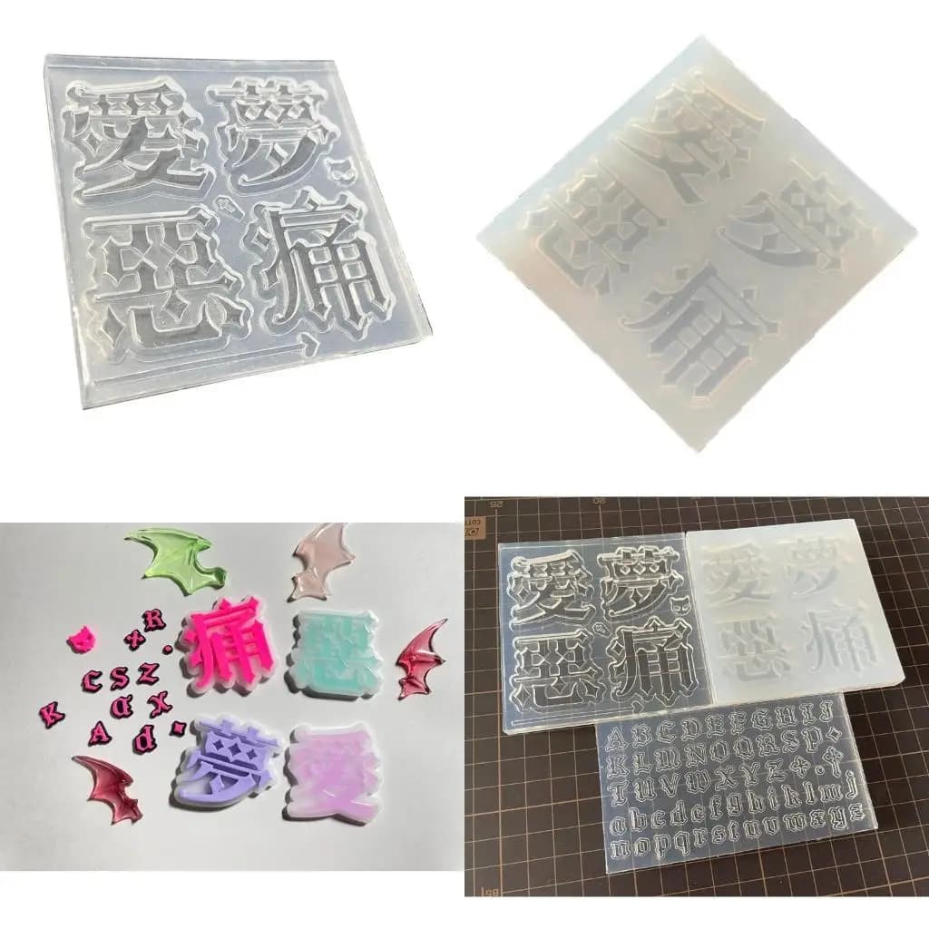 31BB Lettere carine silicone stampi materiale in silicone perfetto per decorazioni per le art