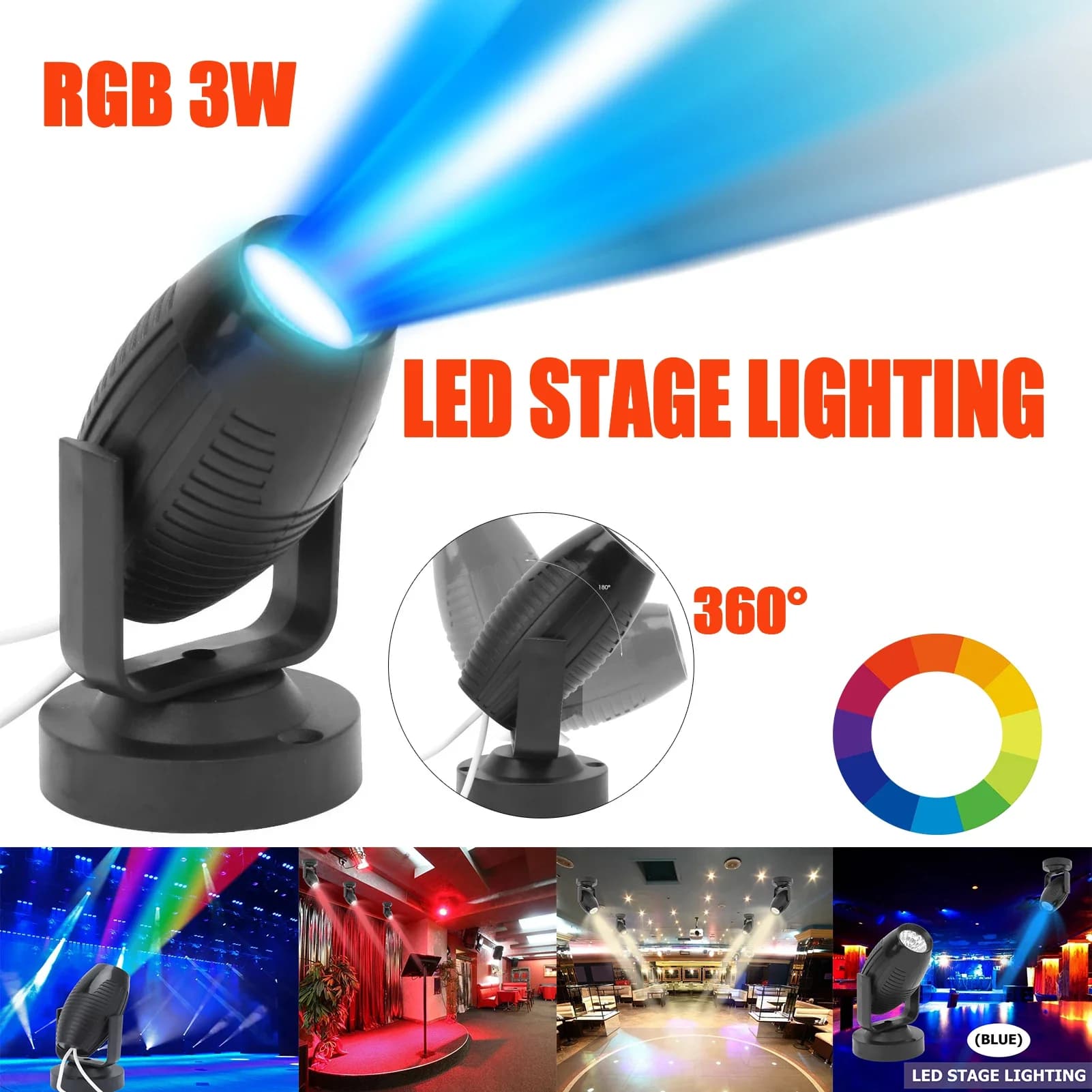 Luci da palcoscenico a LED RGB suono attivato rotante discoteca DJ Party Magic Ball Strobe Mini proiettore Laser lampada KTV Atmosphere Light