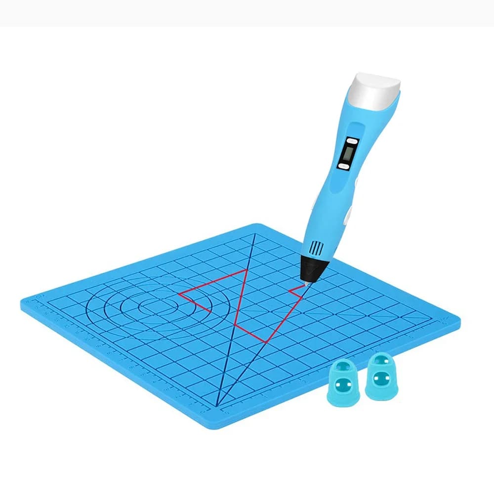 Tappetino in Silicone per Penna 3D, Modello Creativo per Disegno Fai-da-Te con Guanto Termoresistente, Strumenti Artistici, Regalo di Natale per Bambini