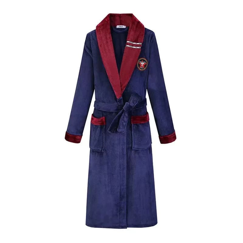 Women's Winter Women's Extra Long Warm Flannel Plus Size Thermal Velvet Bathrobe Coral Pile Vestaglia Night Garments