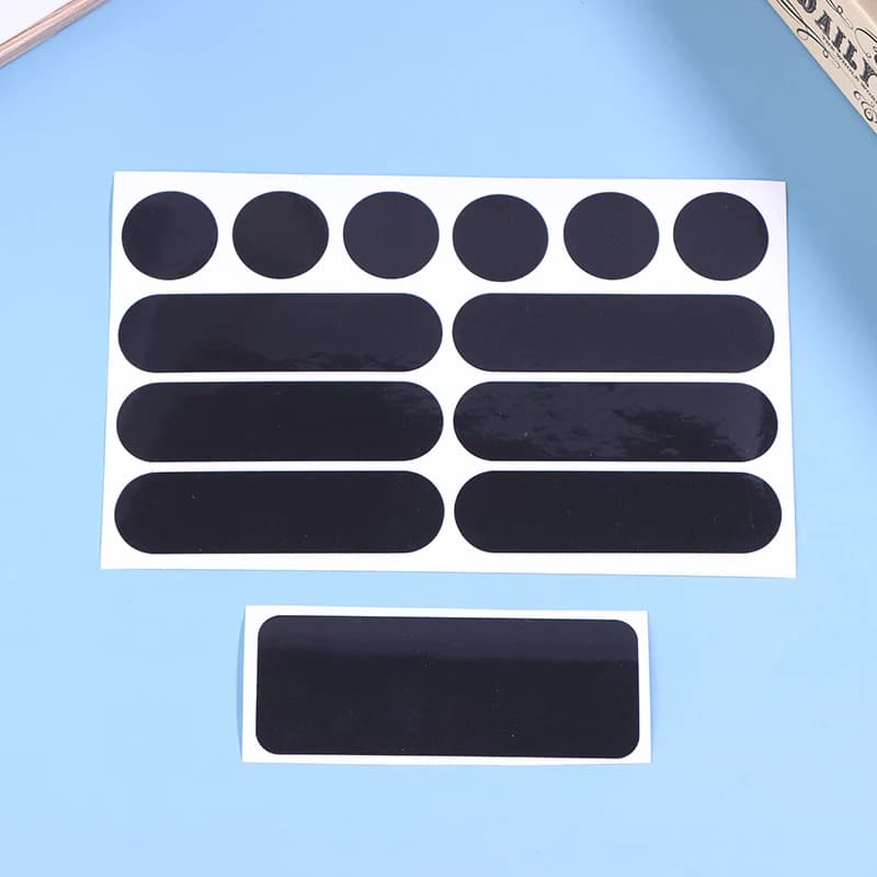 1 Invisible Black Reflective Stickers Sheet for Motorcycle, Scooter and Bike Helmets, Self-adhesive Reflective Tape