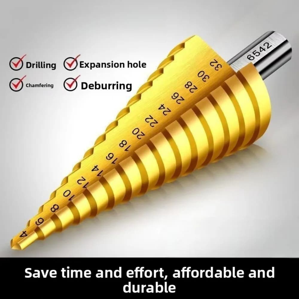 HSS 4-12mm 4-20mm 4-32mm Hexagon Hole Titanium Hexagon Hole Multifunctional Plate Iron and Aluminum Drilling Me