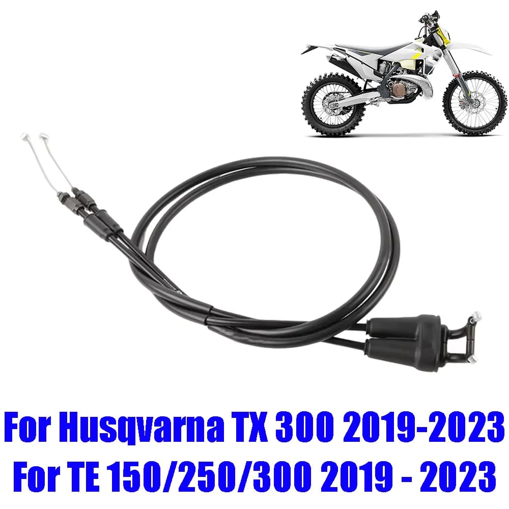 Motorcycle Parts 2 Accelerator Cable Pull Line Accelerator Fuel Pipes Steel Wire for Husqvarna TE 150 250 300 TX 300 2019 - 2023