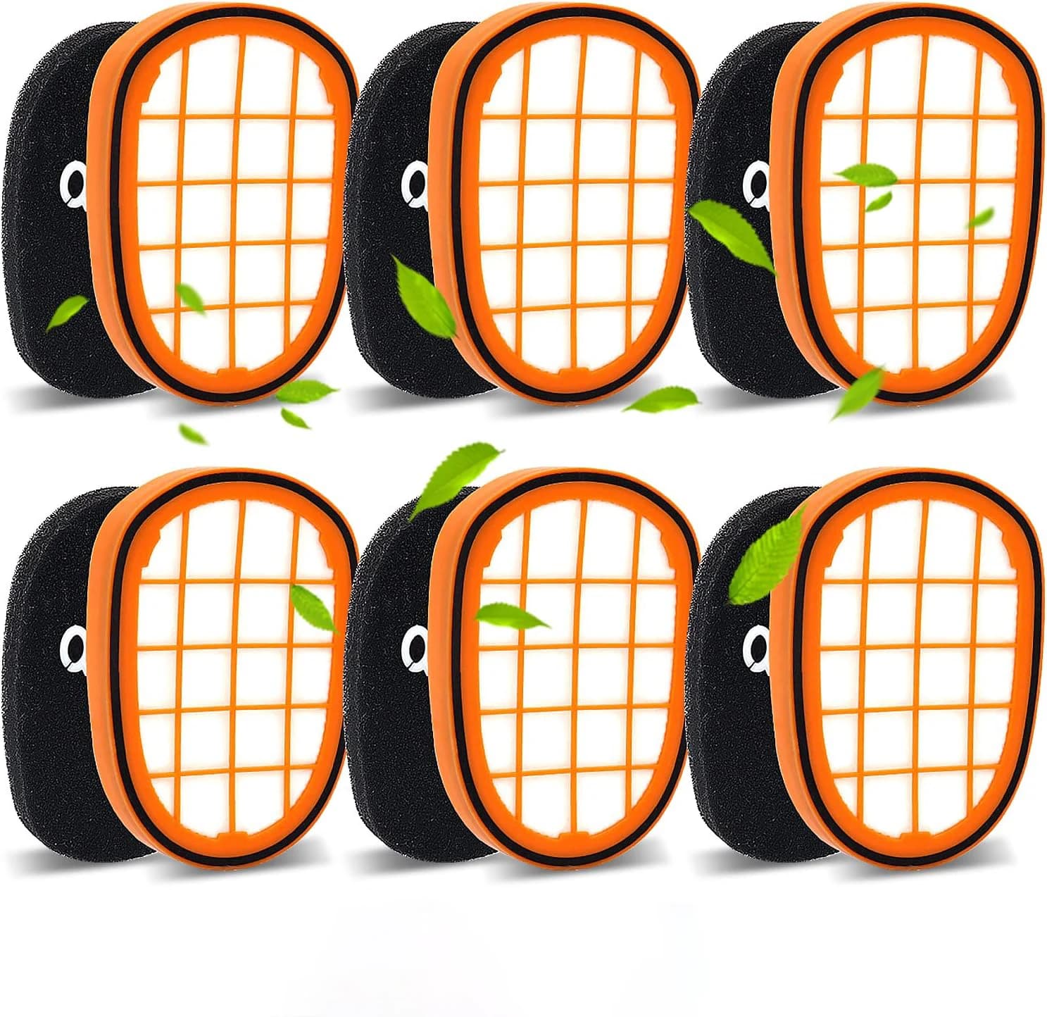 Confezione da 6 filtri per aspirapolvere portatile Philips SpeedPro Max Aqua FC6812 FC6813 FC6822 FC5005/01 Filtri di ricambio