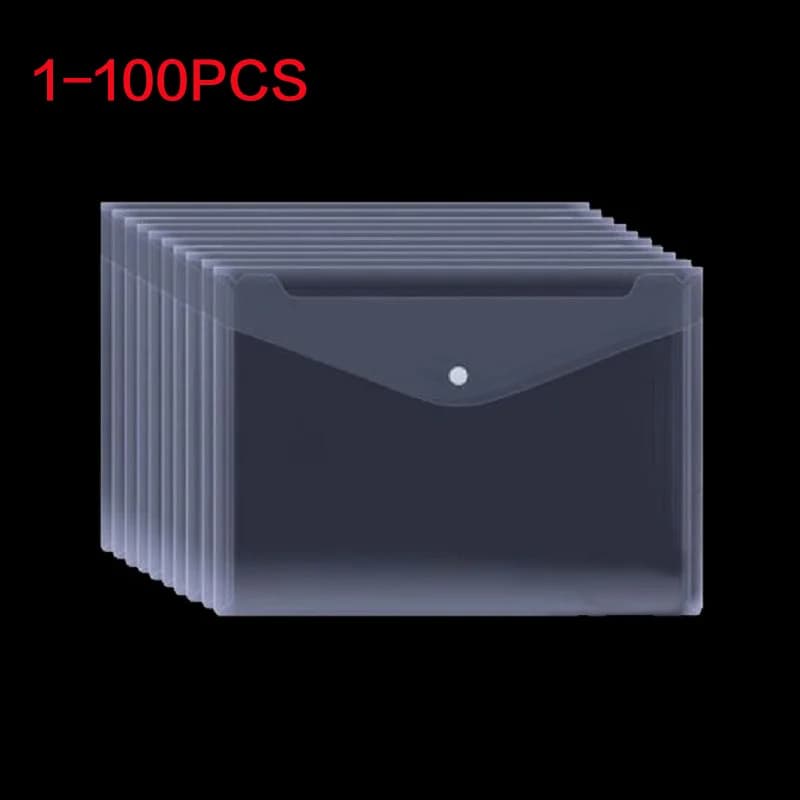 Borsa per cartelle A5 Portadocumenti in plastica trasparente resistente all'acqua Carta per documenti Forniture per ufficio Protezioni per documenti