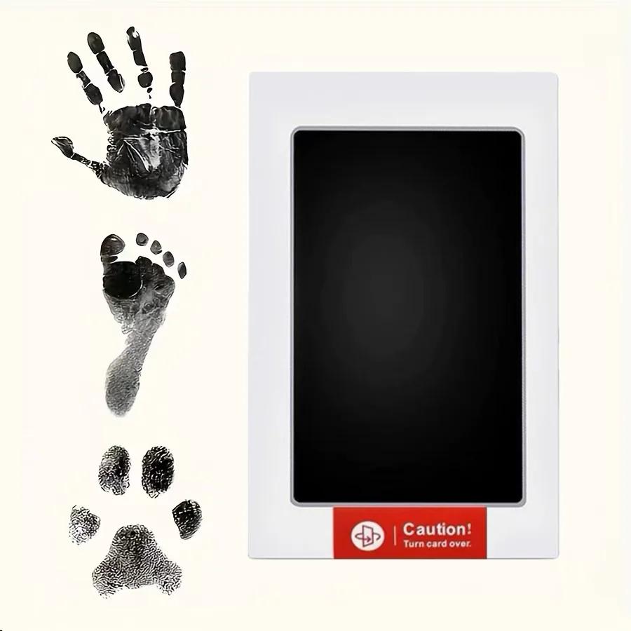 Baby care Non-Toxic Hand Footprints Footprint Kit for Kids Souvenir For Kids Ink Fan for Baby Gifts