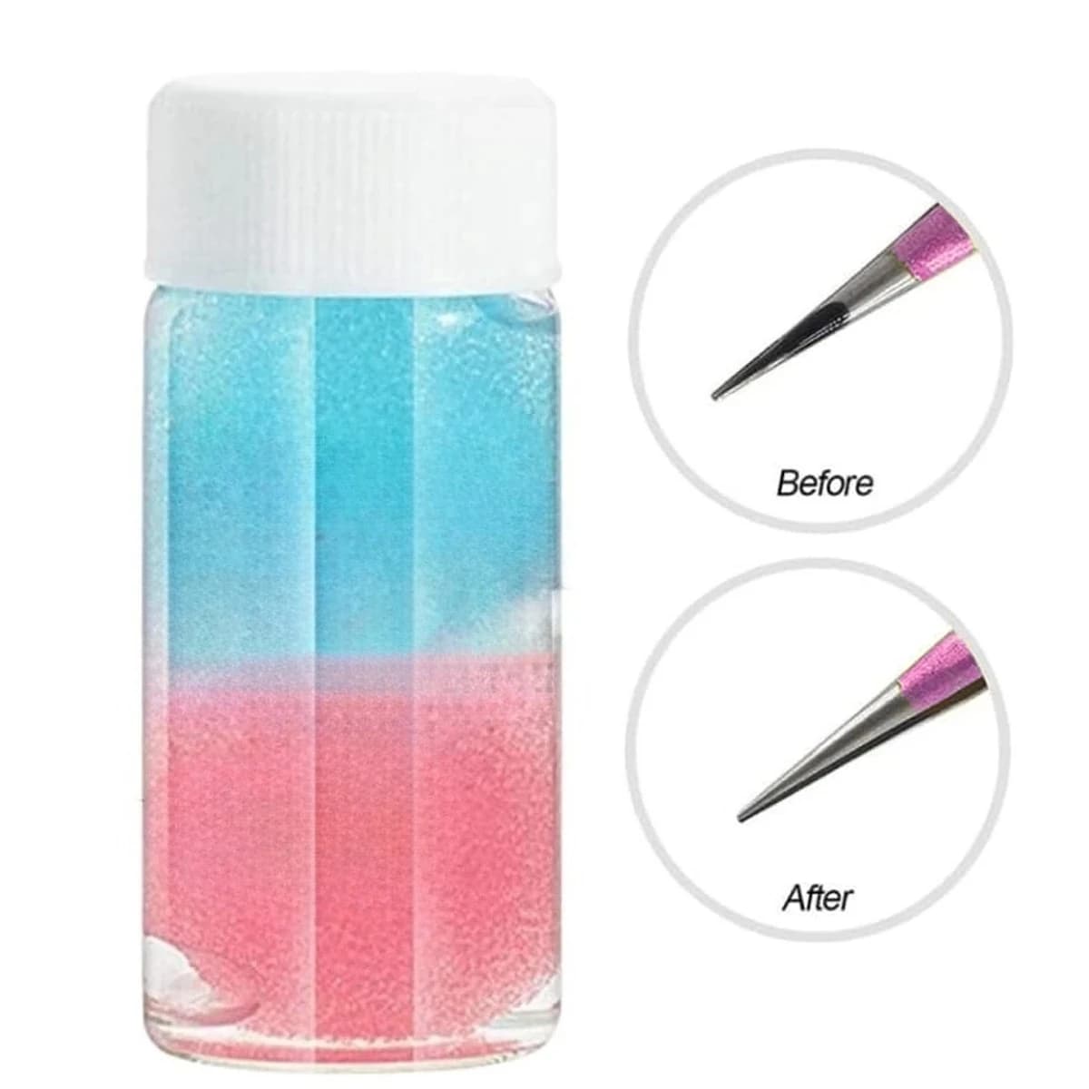 25ml Eyelashes Tweezers Cleaner Eyelash Extension Tweezers Cleaning Tools With Glue Remover Liquid And Sponge Ball Cleaning Glue