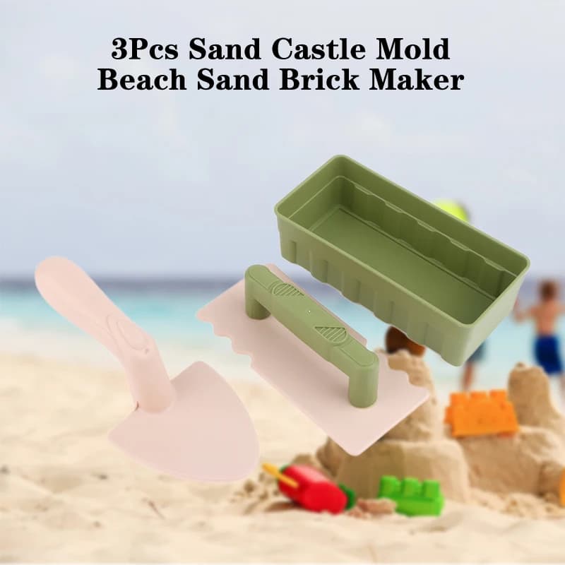 3 Pz/set Giocattoli Da Spiaggia Kit Giocattolo Da Neve Sabbia Divertimento Mattoni Maker Castello di Sabbia Stampo Giocattoli Estate Inverno Spiaggia All'aperto Neve Costruire Giocattolo Regali Per Bambini