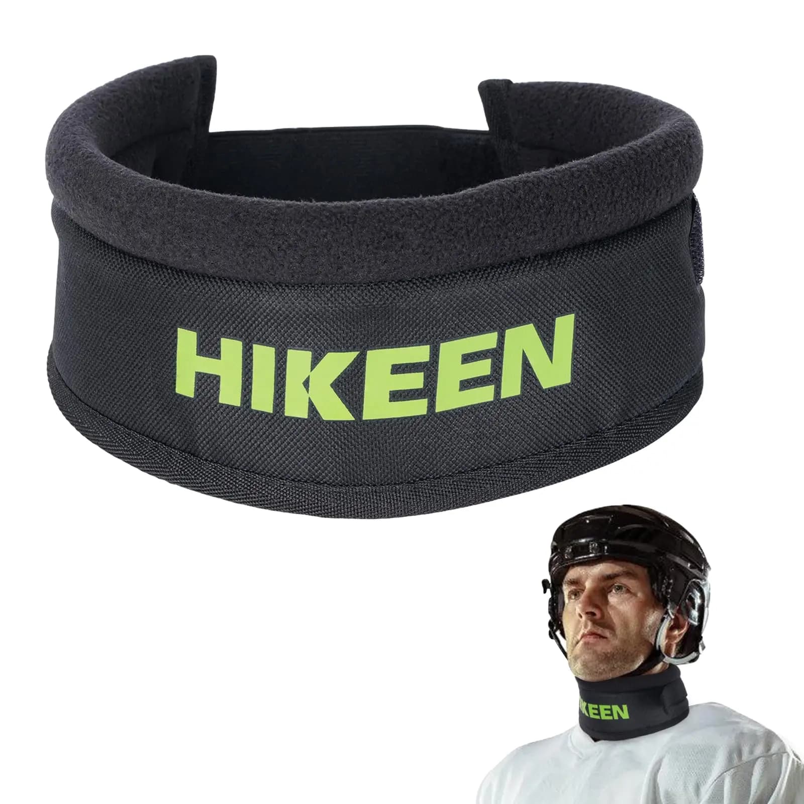 Protezione per il Collo Hikeen per Hockey, Protezione Premium Resistente ai Tagli, Protettore per il Collo Regolabile e Morbido, Sicurezza Ottimale per Hockey su Ghiaccio
