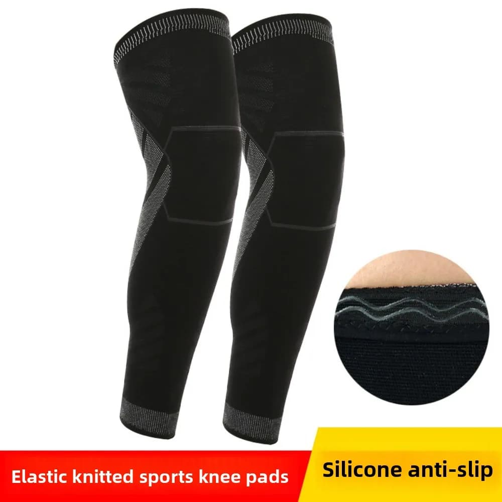 Ginocchiere da corsa estese Basket Sport Maniche per gambe al polpaccio antiscivolo in silicone traspirante per lo sport
