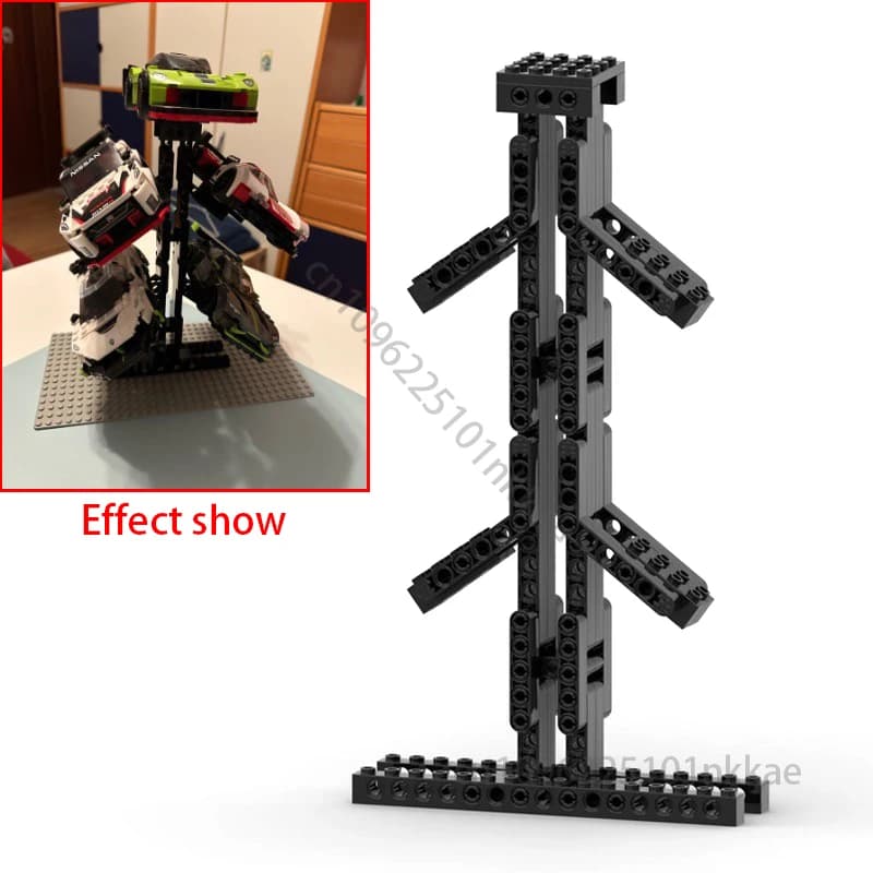 NUOVA velocità tecnica grande supporto modello di blocco supercar display da corsa display MOC fai da te assemblaggio garage mattoni giocattolo per bambini regalo