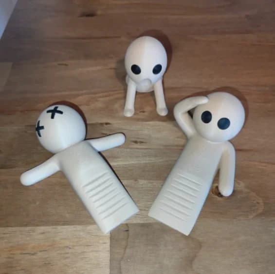 Door Stopper Decorative Door Stop Miniature Flexible 3D Printing Figurine Non-Slip Ornament for Bedroom Dorm Rooms Travel Rental