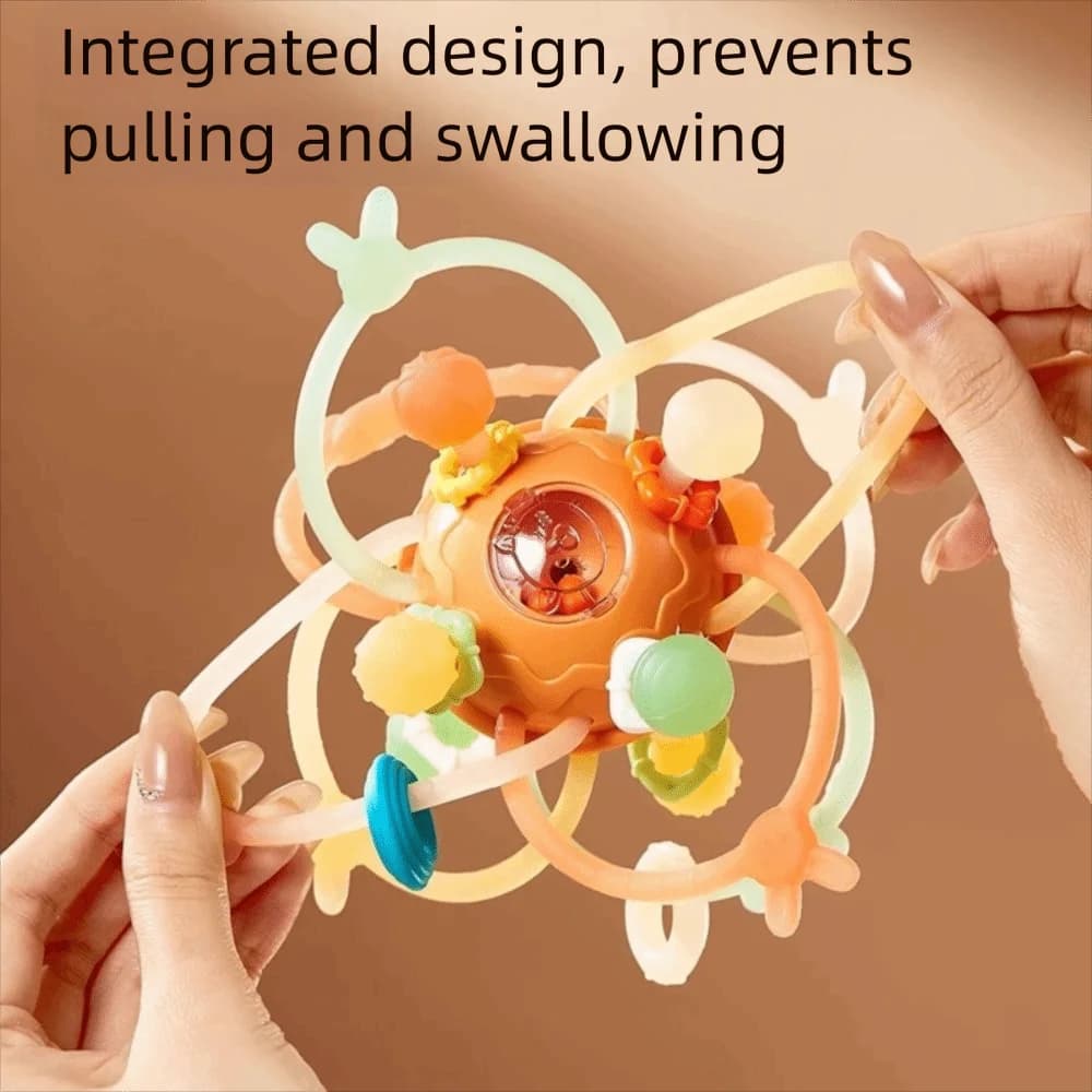 Afferrare la mano in morbido silicone per bambini, palla masticabile Manhattan, palla rotonda, palla rotonda, massaggiagengive, sonaglio, giocattoli infantili