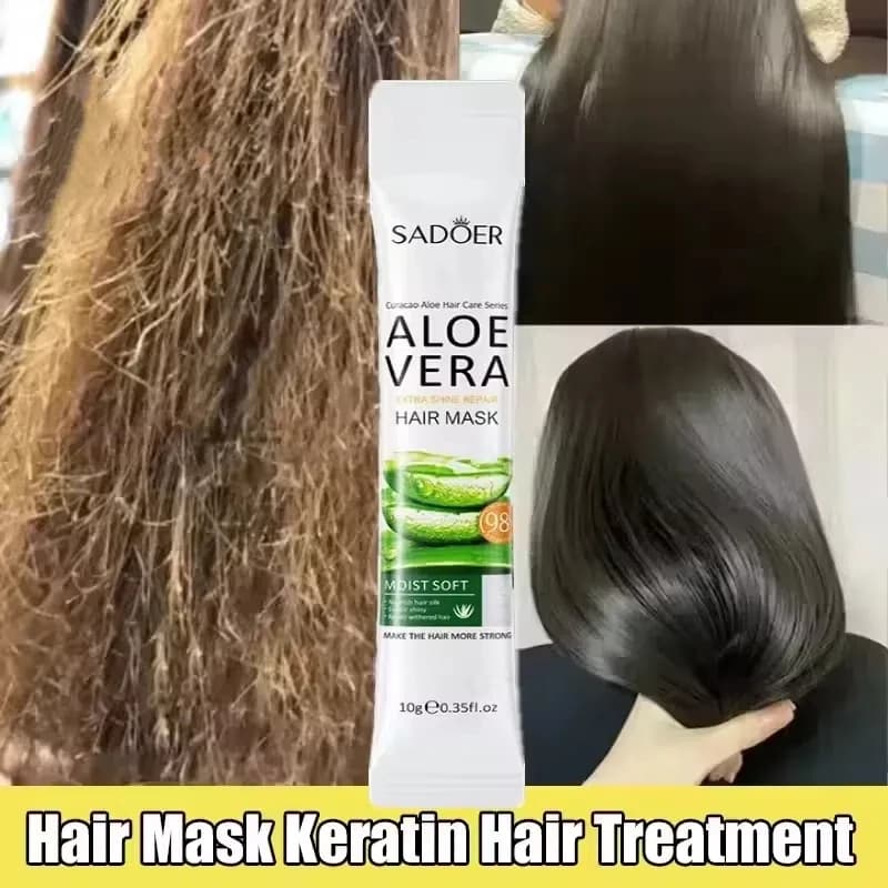 5 seconds Quick Repair Nutrition Hair Care Mask Magic Hair Aloe Vera Straighten Deeply Haircare Products Soft and smooth crevice